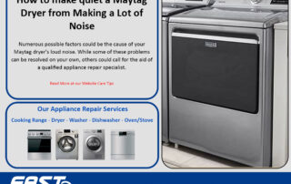 How to make quiet a Maytag Dryer from Making a Lot of Noise