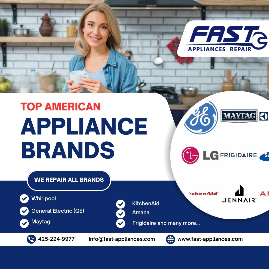 We deal in Top American Appliance Brands And Their Care