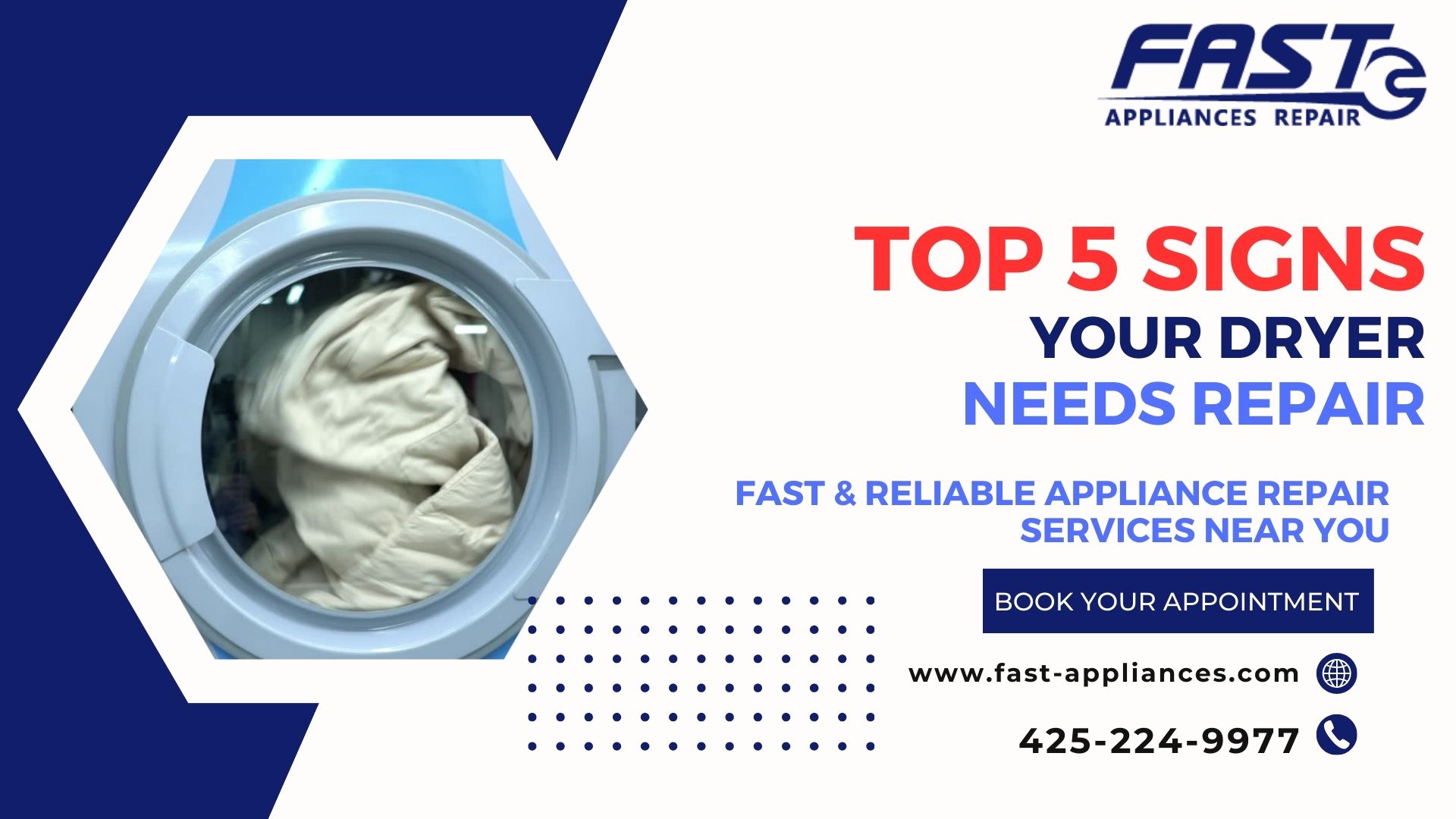 Top 5 Signs of Dryer Appliance Repair Services