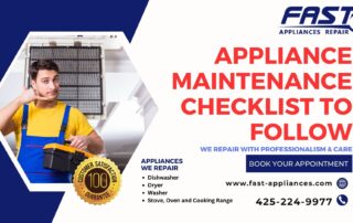 Appliance Maintenance Checklist To Follow