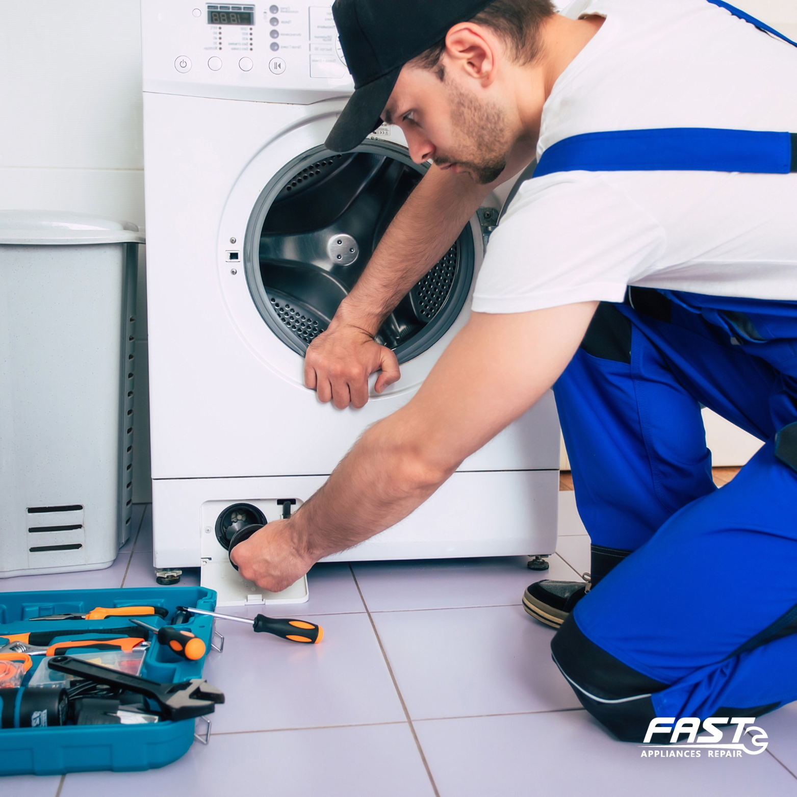 Repair Man With Washer