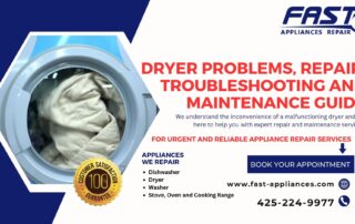 Dryer Problems, Repair, Troubleshooting and Maintenance