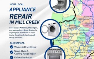 If you’re in Mill Creek and in need of quality Appliance Repair services, look no further. Fast Appliances offers a range of services, including Washer Repair, Dishwasher Repair Near Me, Stove Repair, and Oven Repair.